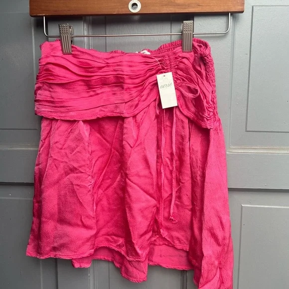 NWT‎ Aerie uptown hot pink mini flowy skirt size small - Picture 5 of 8